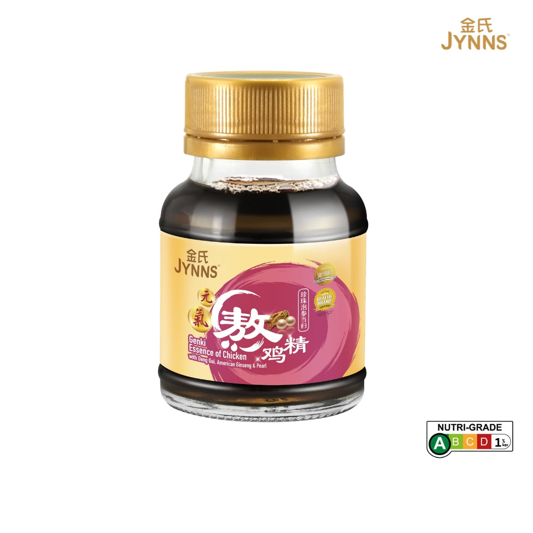 EC03 JYNNS Genki Essence of Chicken with Pearl, American Ginseng & Dang Gui 金氏元气熬鸡精 – 珍珠泡参当归 70ml x 6