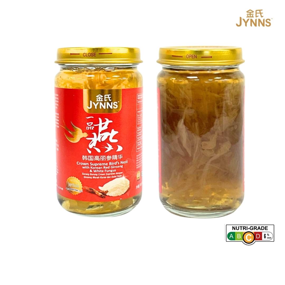 CS01 JYNNS Crown Supreme Bird's Nest with Korean Red Ginseng & White Fungus 金氏一品燕 - 韩国高丽参精华 3 Bottle x 150ml
