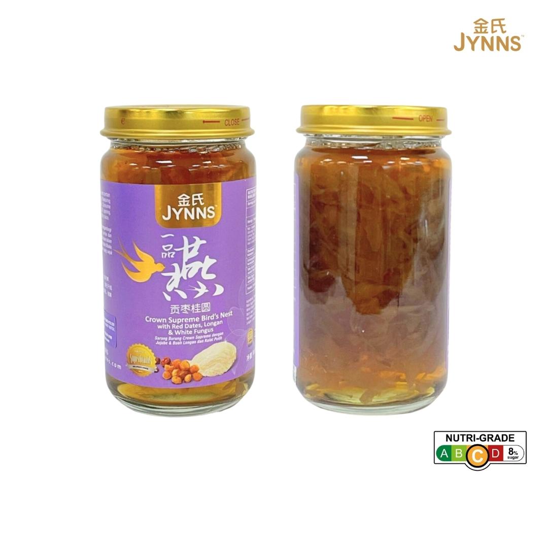 CS03 JYNNS Crown Supreme Bird's Nest with Red Dates, Longan & White Fungus 金氏一品燕 - 贡枣桂圆 3 Bottle x 150ml