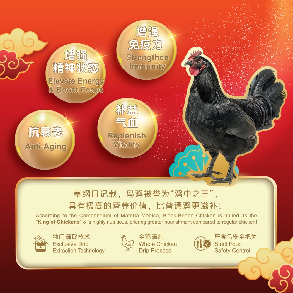 EC05 JYNNS Genki Drip Essence of Black-Boned Chicken 金氏元气滴鸡精 - 乌鸡