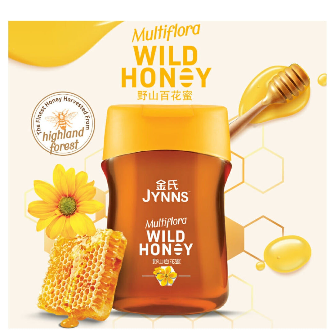JYNNS Multiflora Wild Honey 金氏野山蜜 - 百花蜜 350ml / Bottle