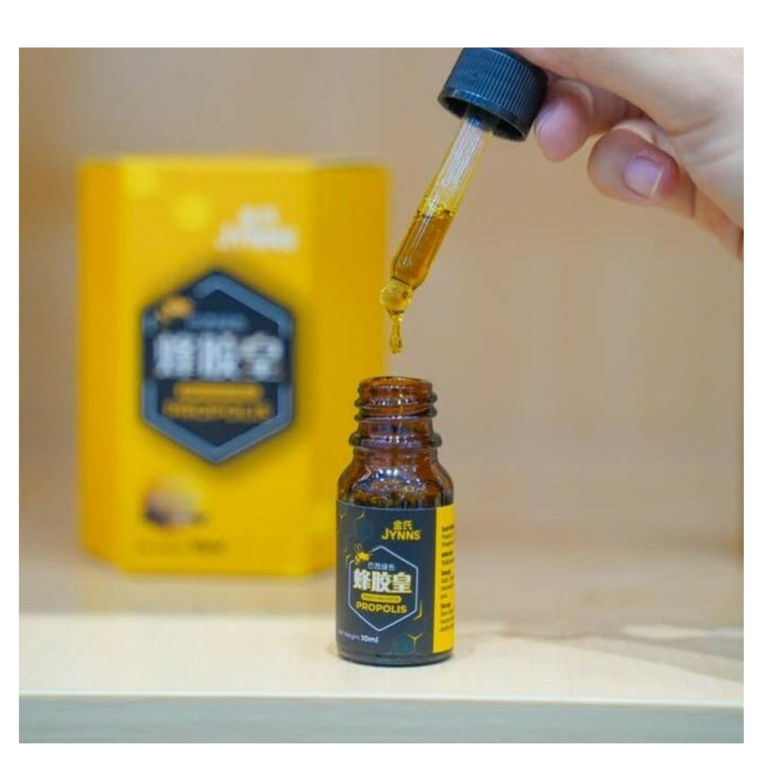 JYNNS Brazilian Green Propolis Liquid Triple Pack 金氏巴西绿色蜂胶皇 10ml x 3 Bottles