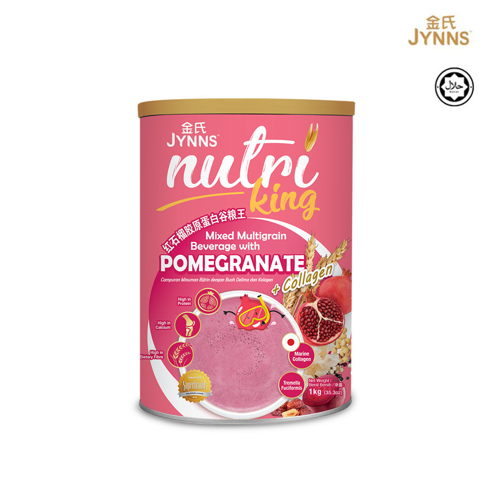 JYNNS Nutri King Pomegranate & Collagen Multigrain Beverage 金氏谷粮王 - 红石榴胶原蛋白 1kg