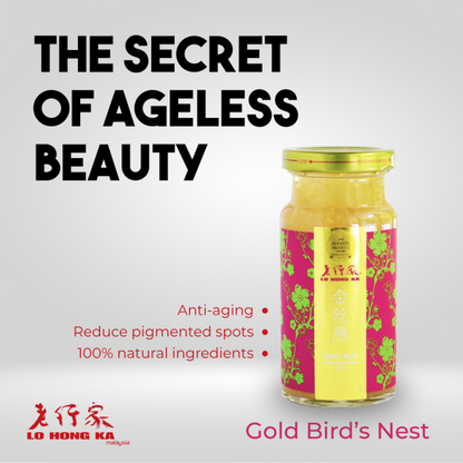 Lo Hong Ka Semi Concentrated Gold Bird's Nest Gift Box 老行家半浓缩燕窝 - 金丝燕 150g x 2 Bottles