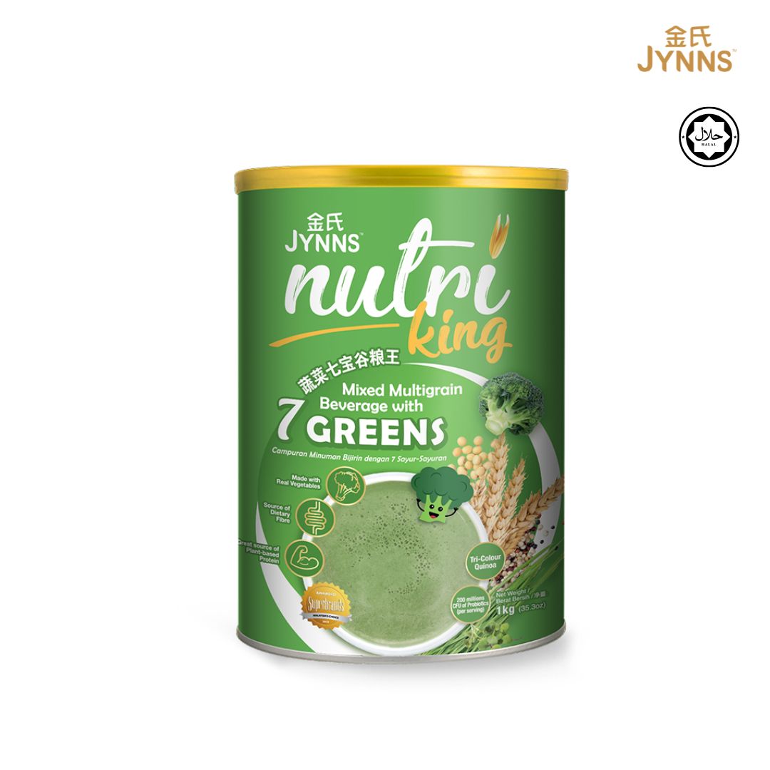 [2nd Item 50% Off] JYNNS Nutri King Mixed 7 Greens Multigrain Beverage 1kg