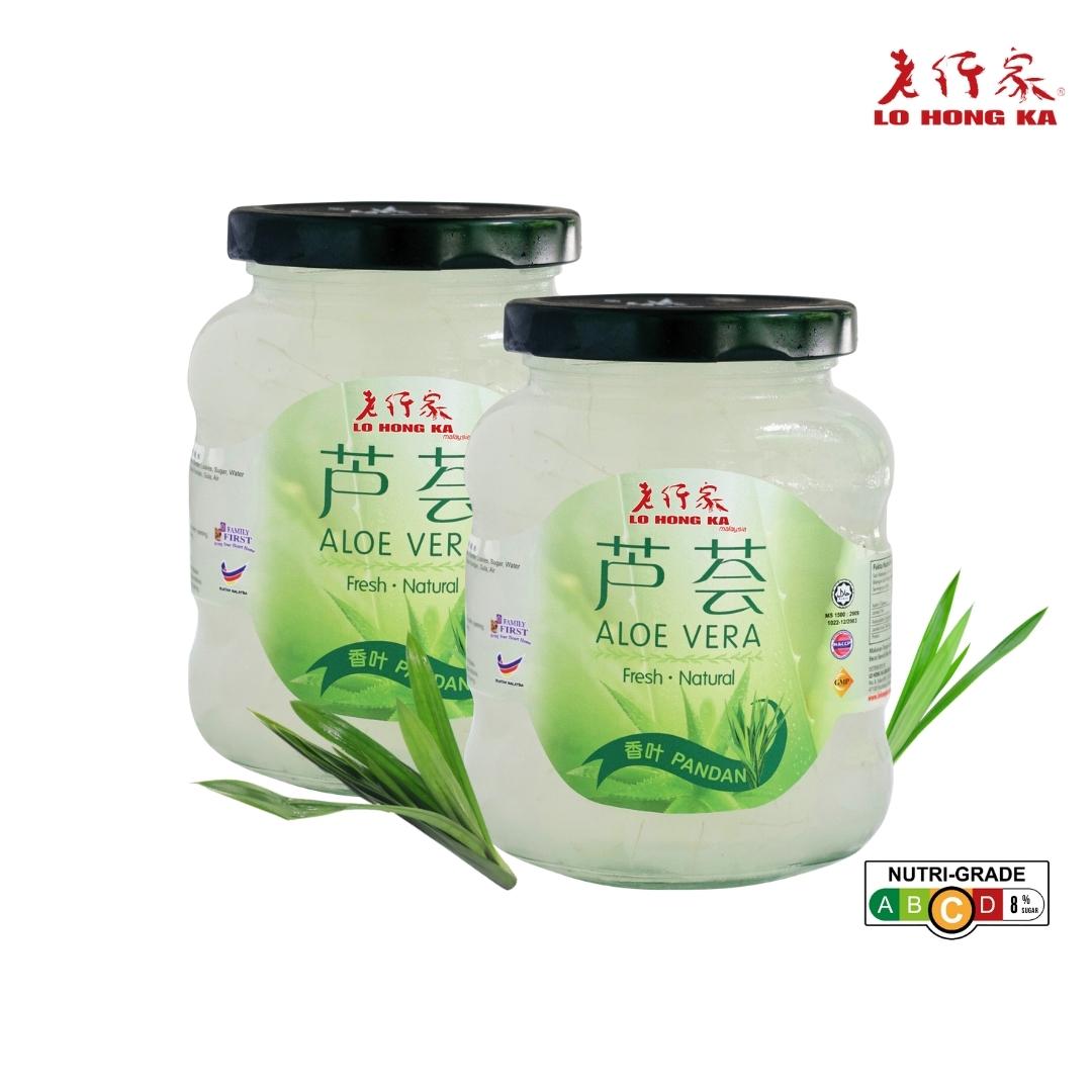 Lo Hong Ka Aloe Vera Pandan 350gx2 Bottles