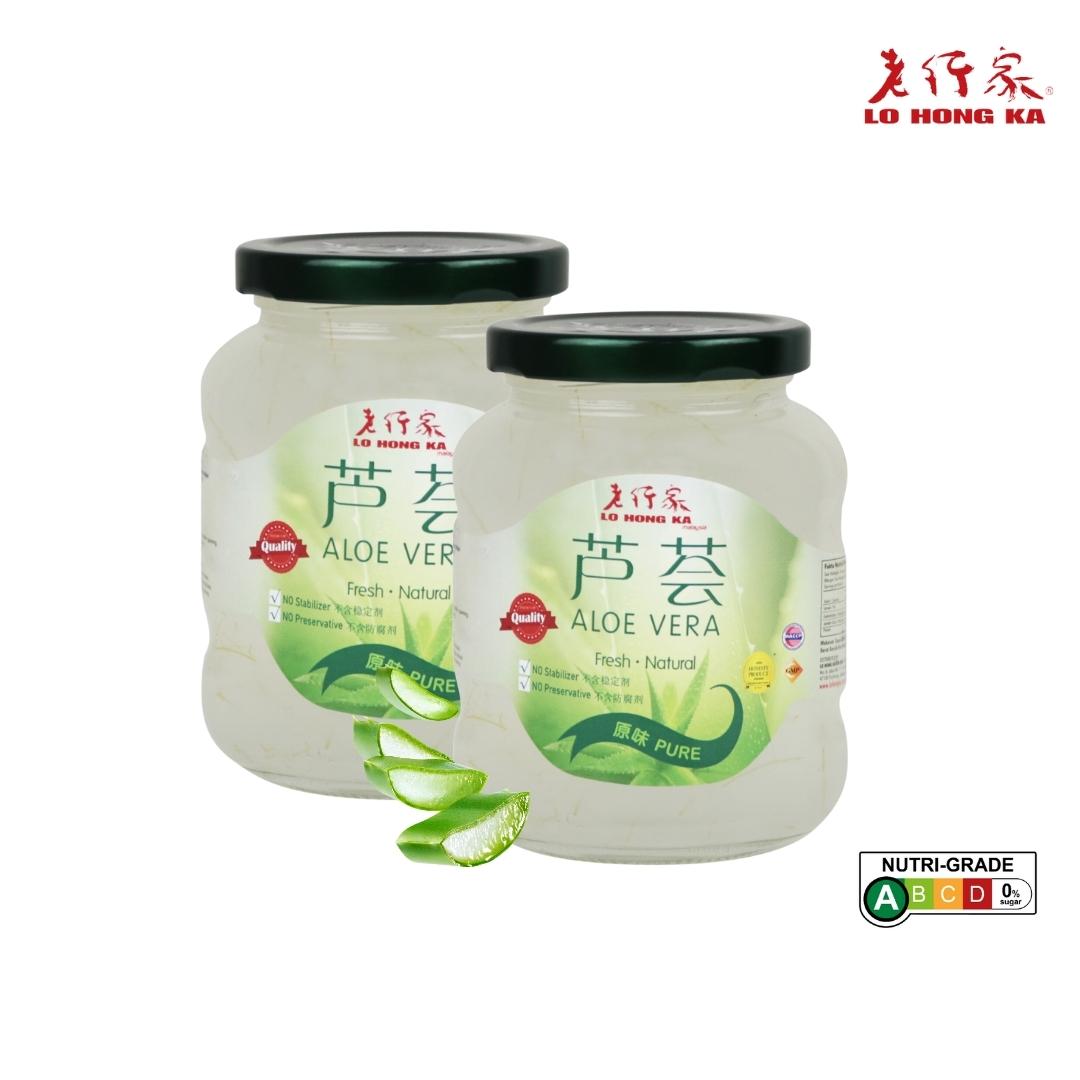 Lo Hong Ka Aloe Vera Pure 350gx2 Bottles