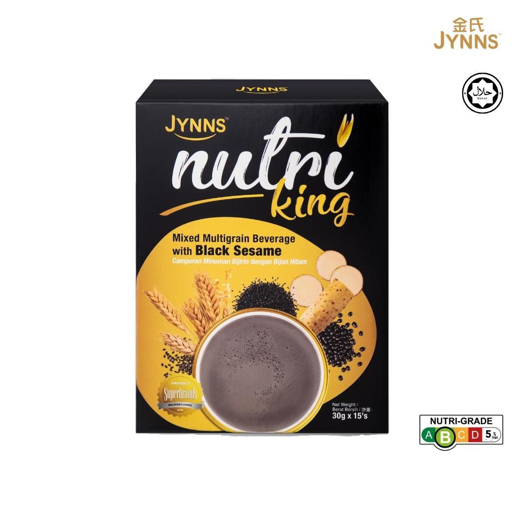 [2nd Item 50% Off] JYNNS Nutri King Mixed Black Sesame Multigrain Beverage Box 30gx15pcs