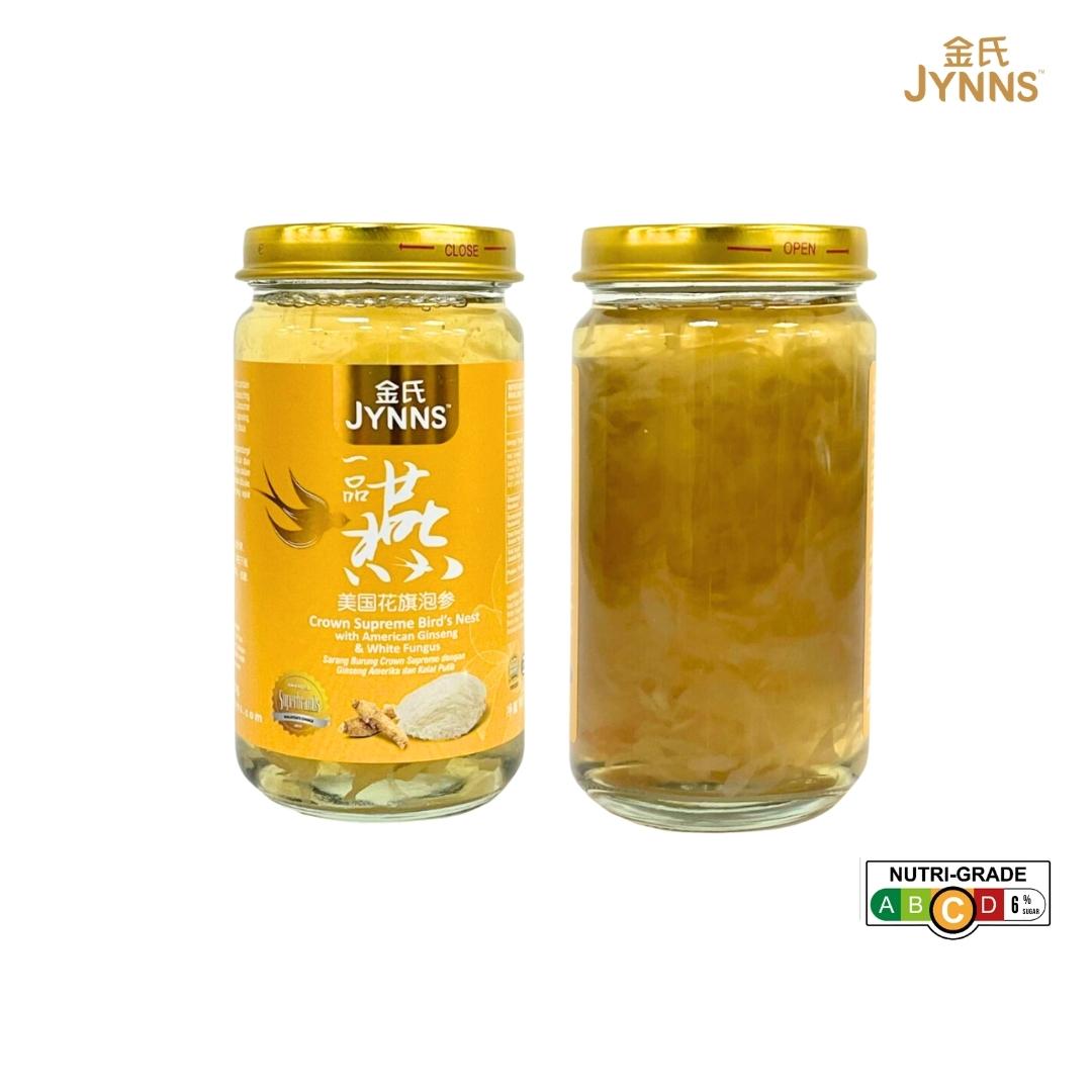 JYNNS Crown Supreme Bird’s Nest American Ginseng & White Fungus 150mlx3 Bottles