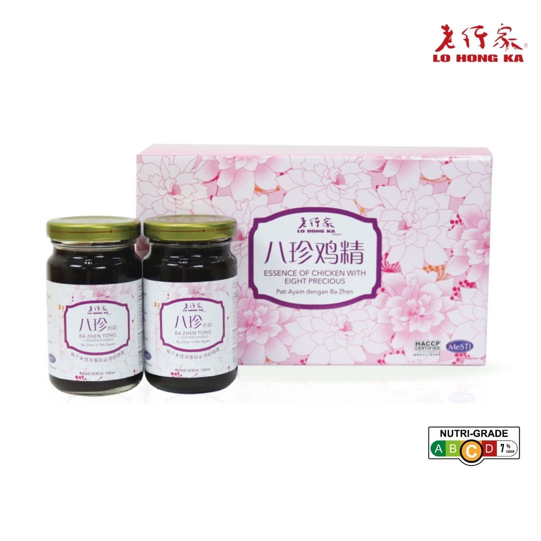 Lo Hong Ka Essence Of Chicken With Eight Precious 老行家八珍鸡精 100ml x 6 Bottles