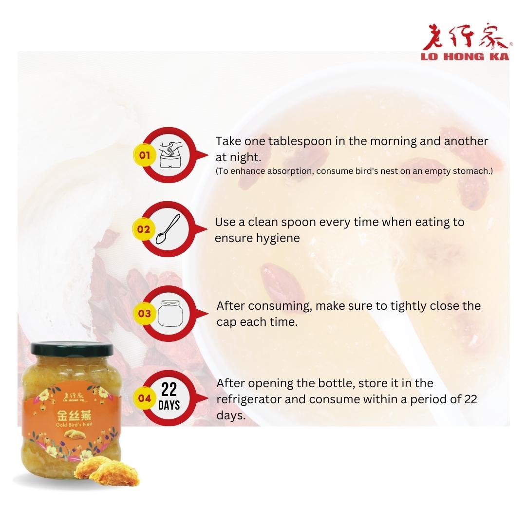 (UP TO 20% OFF) Lo Hong Ka Gold Bird’s Nest 330g