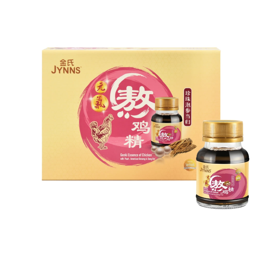 JYNNS Genki Essence of Chicken with Pearl, American Ginseng & Dang Gui 70mlx6