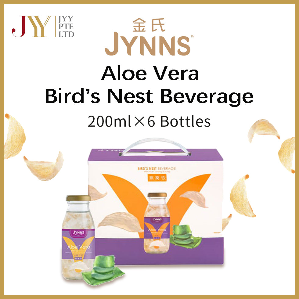 JYNNS Aloe Vera Bird’s Nest Beverage 金氏冰糖芦荟燕窝饮  [6btls x 200ml]